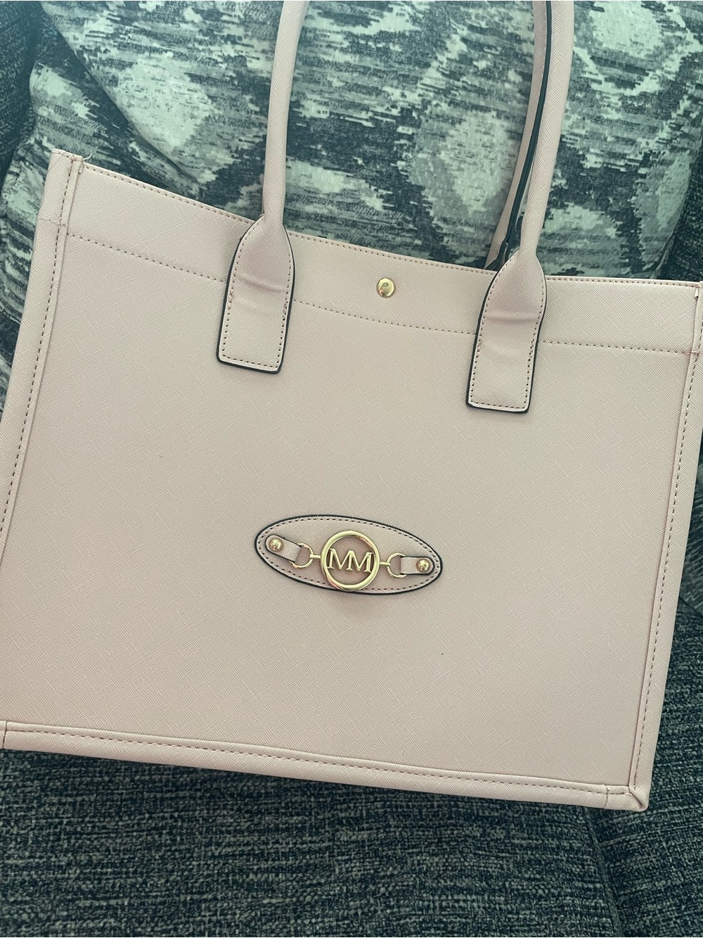 Marilyn Monroe Pale Blush Tote with Gold Logo